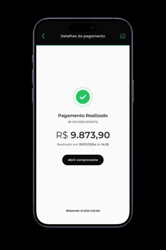 Phone with payment screen